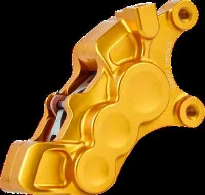 AN 6-Piston Fr Right Brake Caliper 11.8in Gold Dyna Fat Bob CVO 09-10