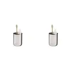 2PK Joseph & Joseph EasyStore 12cm Luxe Toothbrush Caddy Bath Organiser Steel