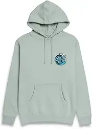 Santa Cruz Men's Pullover Hooded Sweatshirt Wave Dot Skate Sweatshirt