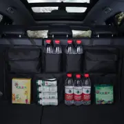 Car Trunk Organizer Adjustable Backseat Storage Bag Net Seat Back Organizers