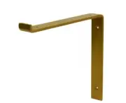 12 in. Gold Steel Shelf Bracket For Wood Shelving