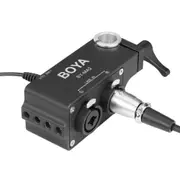 BY-MA2 Dual-Channel XLR Audio Mixer with 6.35mm input & 3.5mm Jack for DSLR Cameras (Black)