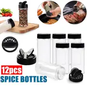 Spice Bottles Jars Containers Shaker Lid Herb Empty Bottle 100ML Durable