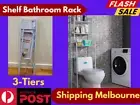 3 Tiers Bathroom Rack Over toilet Laundry Washing Machine Storage Shelf Unit AU