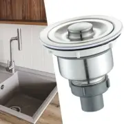 Bathroom Sink Strainer Stainless Steel Drain Filter Hair Catcher Waste Plug