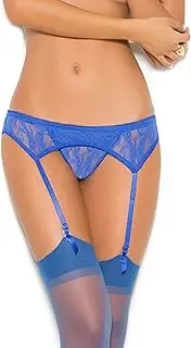 [Elegant Moments] Women's Lace Garter Belt and Thong Set