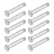 Clevis Pin 5mmx25mm 10Pcs Single Hole Flat Head 304 Stainless Steel Fastener Pin