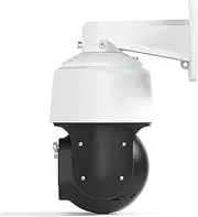 8MP POE Wiper High Speed Dome PTZ WiFi IP Camera Outdoor AI Human Tracking 4K Camera 30X Optical Zoom Color Camera(AU Plug,POE WiFi Add 128GB)