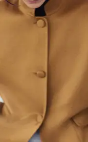 [Adam Lippes] Mock Neck Cashmere Jacket