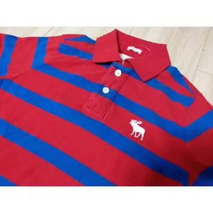 全新真品 Abercrombie A&F AF LITTLE MOOSE MOUNTAIN 條紋 百搭 polo衫