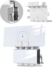 Compatible with Starlink Gen 3 Mount, 3 in 1 Suitable for Starlink Standard V3 Mesh Router and Power Supply Wall Mount Router with Cable Management for Starlink V3&Gen3, Rice White