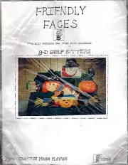NOS Creative Minds Playing Friendly Faces Foam Craft Kit CMP36 "3D Shelf Sitters