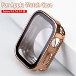 玻璃屏幕邊框帶防水後蓋直邊保險槓適用於APPLE WATCH SERIES 8 7 6 SE 5 I WATCH 40M