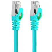 Cruxtec Cat7 Ethernet Cable - 30m - Green 10Gb / SFTP Triple Shielding / Oxygen Free Copper Conductor / Gold-plated RJ45 Connectors with Nickel-plated Copper Shell / Fluke Test Passed [RS7-300-GR]