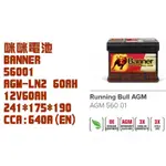 * 咪咪電池* BANNER 56001 歐規電池 AGM LN2 60AH  全新現貨 奧地利製 汽車電瓶