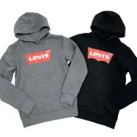 在飛比找momo購物網優惠-【LEVIS】經典logo 青年版 帽T 長袖 刷毛 連帽 