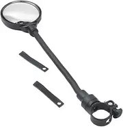 SUPVOX 1 PC Hose Bike Mirror Rearview Mirror for Bikes Flexible Riding Mirror Bar Bicycle Rear View Mirror Reversing Mirror Bike Rearview Mirror Bike Rear View Mirror Cycling Black