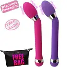 Hook Vibrator G-Spot Anal Butt Plug Large Prostate Massager Vagina Dildo Sex Toy