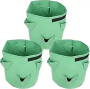 Strawberry Grow Bag HYDROPONIC Felt Planter 6-Holes Garden Container 26L/7GALLON Green Home Gardening