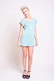 Flutter Sleeve Tee Dress--IND-9926-07