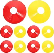 12pcs Soccer Training Sign Discs Durable Pe Football Markers for Outdoor Exercises Flexible Use for Training Drills Boundary Setting Skill Development Bright Colors
