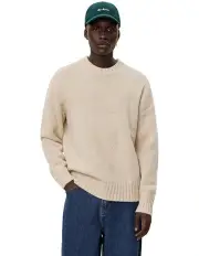 [Les Deux] Gary Fleck Wool Roundneck Knit in Light Sand
