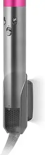 [LANMU] Wall Mount Holder Compatible with Dyson Airwrap Styler Complete, Storage Organizer Stand Curling Iron Accessories for Home Bathroom (Gray)