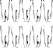 Metal Curtain Hooks Pinch Pleat Header Tape Pins Heavy Duty Deep Prong Hooks(20 Pack)…