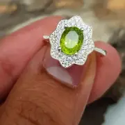 New Stylish Kohistani Peridot Beautiful Christmas Gift Ring And promise Ring A+