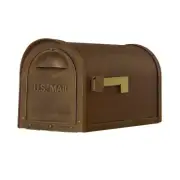 Unbranded Classic T2 Post Mount Mailbox 22"X12" Non-Locking Aluminum Copper