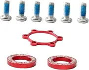 INOOMP 9pcs Bike Screw Washers Durable Hub Conversion Washers for Mountain Bikes to Compatibility Smooth Finish for Safe Riding