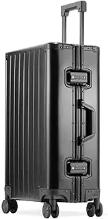 [KYUSAR] Carry On Luggages Suitcase Luggage Suitcase Alloy Trolley Case Metal Suitcase Silent Universal Wheel Luggage Luggage Suitcases (Color : B, Size : 24inch)