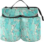 Cup Holder for Luggage Hands Free Green Gold Irregular Broken Marble Travel Drink Carrier Two Cup Holder for World Travelers