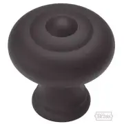 Hickory Hardware Oil-Rubbed Bronze Cabinet Knob, Solid Brass Pull, Sechel A303
