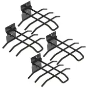 4 Pc Steel Tool Rack Wall Mount Bar Shelf Holder Hang Workshop Organizer Storage