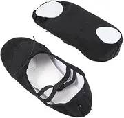 [Holibanna] Lightweight Boys and Girls Shoes Boys Simple Canvas Ballet Dance Shoes Anti-Slip for Yoga Folk Dance Black