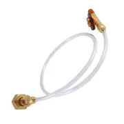 Propane Refill Adapter Picnic Camping Stove Gas Hose Sided Adjustable Flat6388