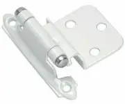 Amerock BP3428W Self-Closing Cabinet Hinge, 3/8", White