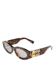 Miu Miu Oval Sunglasses, 54mm