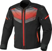 Macna Orcano 2.0 Motorcycle Textile Jacket, black-red, Size L for Men Black Red