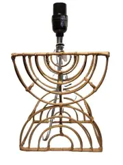 Pillowfort Boho Rattan Table Lamp Base Approx 13" No Shade