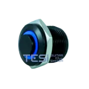 Tesi FILO 16MM LED Momentary Push Button Guitar Kill Switch Black/Blue
