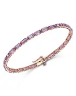 Bloomingdale's Fine Collection Amethyst Tennis Bracelet in 14K Rose Gold