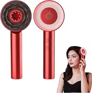 Brushora Scalp Stimulator,Raluna 6-In-1 Hair Growth Massage Wand,High Frequency Wand For Hair Growth,Electric Brushes For Women Men,Ipx7 Waterproof Oil Dispenser For Hair (red)