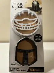 NEW Star Wars The Mandalorian Breakfast Mold Rings for Eggs & Pancakes 2pc Set
