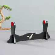 Japanese Samurai Sword Holder Stand Katana Tanto Rack Eagle Pattern Black 1 Tier