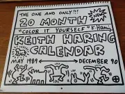 Rare/Vintage Keith Haring 20 Month Lithograph Calendar 1989/1990