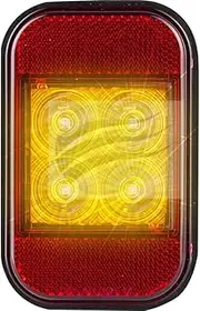 LED Autolamps 12-24V Indicator Lamp with Reflector and 4 LED's Blister Pack