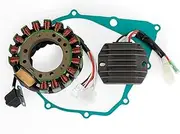 Generator Stator Regulator Rectifier Gasket Compatible With Yamaha YFM Kodiak 400 4WD 1999 Motorcycle Accessories