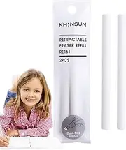 Cute Retractable Eraser, Retractable Pen Style Eraser | Eraser for Writing and Drawing with Pencil | Pencil Eraser with Retractable Design, School Gift for Kin